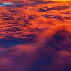 Sunset Cloud Heavily sunsetted clouds